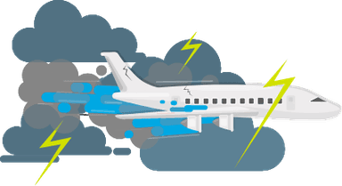 Lighting strikes are safe for airplanes